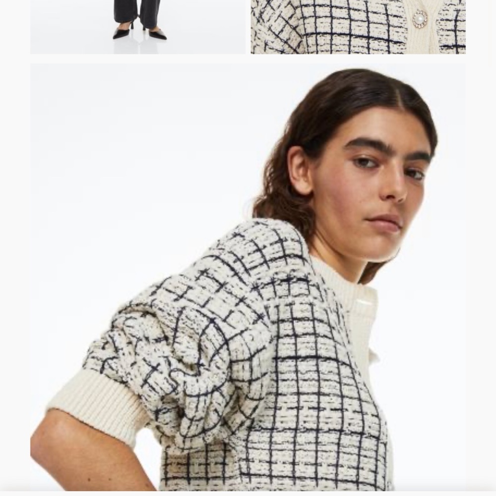 H&M jacquard cardigan